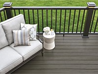 <b>TimberTech Reserve Collection Storm Gray Decking with Premier Railing</b>